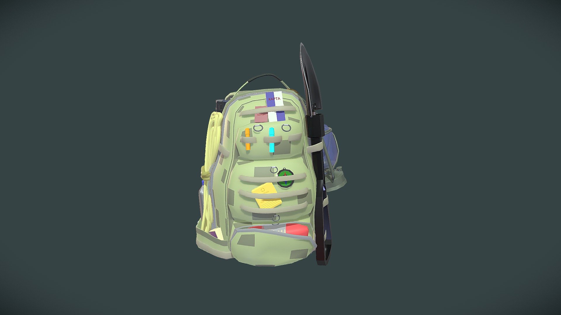 Draft Daily 1 - xyz - Survival Pack - Download Free 3D model by Diversant-ka 3d model
