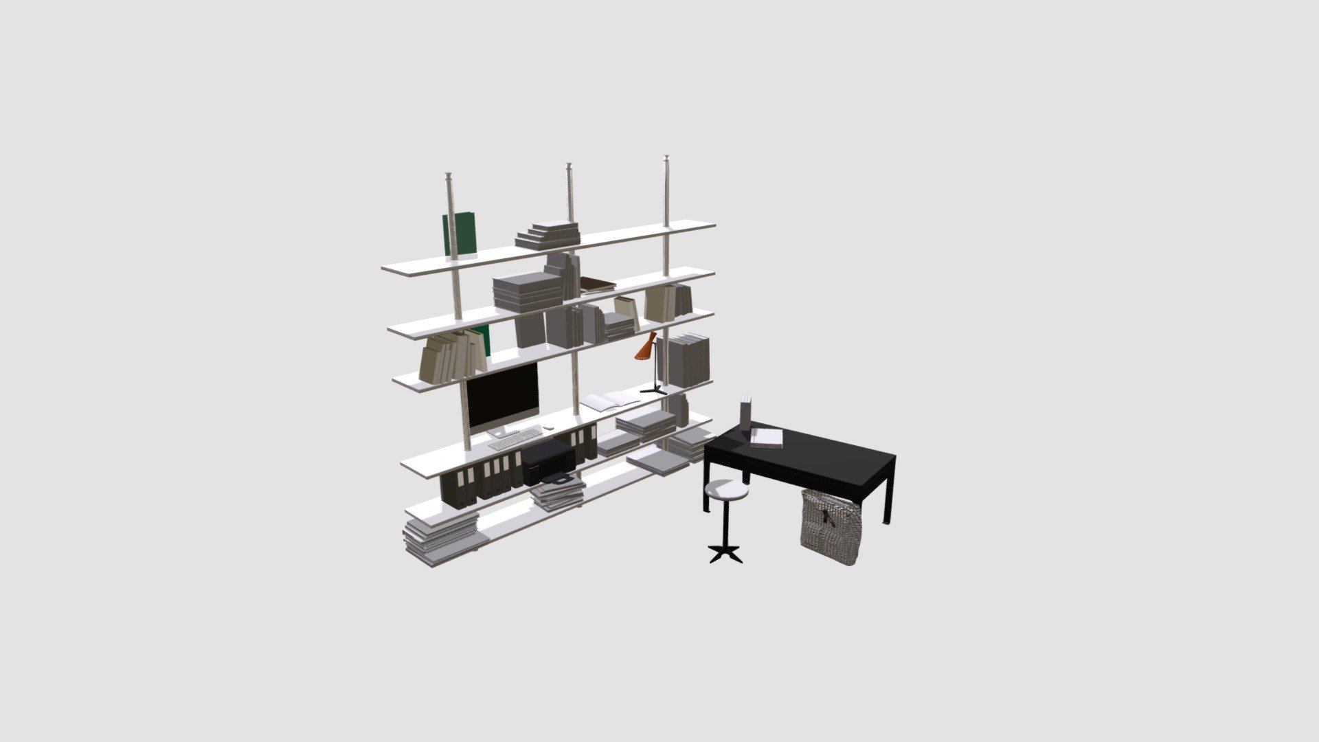 Highly detailed 3d models of furniture with all textures, shaders and materials. It is ready to use, just put it into your scene 3d model