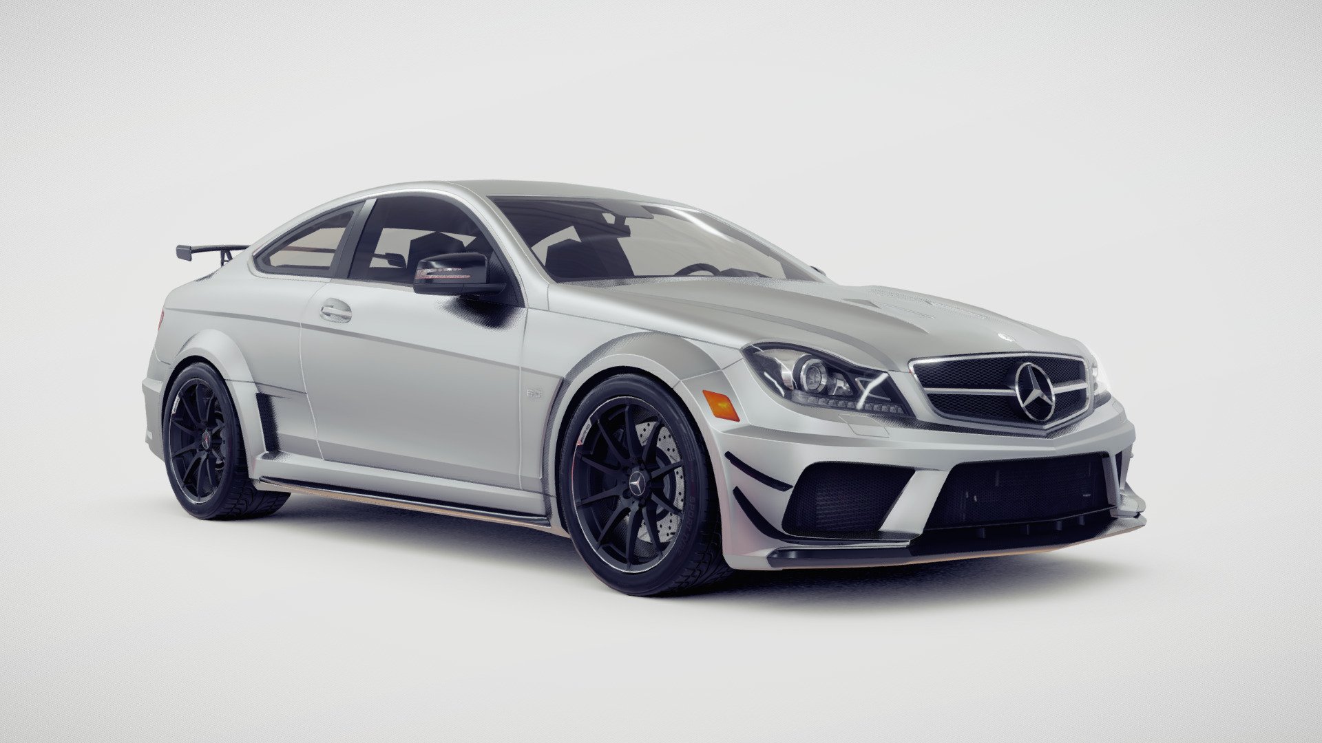 Model made for Assoluto Racing (Android/iOS) - Mercedes C63 AMG Black - 3D model by Wojciech Klimas (@WojciechKlimas) 3d model