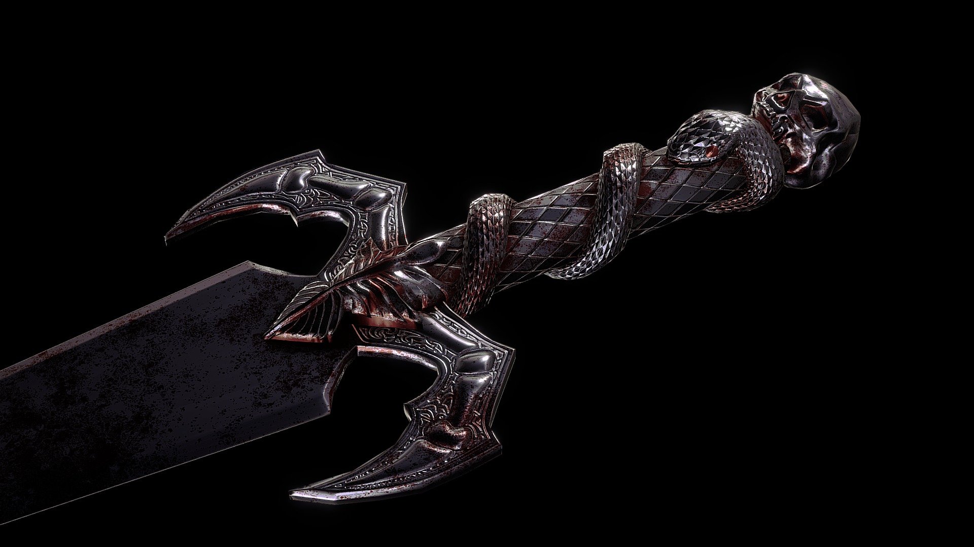 Bloody Blade - 3D model by melancholiac_marine 3d model