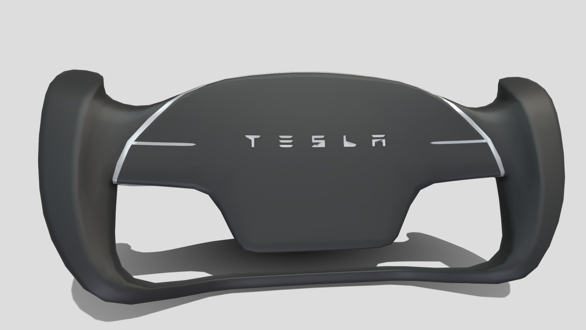 Tesla Roadster Steering Wheel 3D model.

File formats:
-.blend, rendered with cycles, as seen in the images;
-.obj, with materials applied and textures;
-.dae, with materials applied and textures;
-.fbx, with material slots applied;
-.stl;

3D Software:
This 3d model was originally created in Blender 2.79 and rendered with Cycles.

Materials and textures:
The model has materials applied in all formats, and is ready to import and render.
The model comes with multiple png image textures.

Preview scenes:
The preview images are rendered in Blender using its built-in render engine &lsquo;Cycles'.
Note that the blend files come directly with the rendering scene included and the render command will generate the exact result as seen in previews.
Scene elements are on a different layer from the actual model for easier manipulation of objects.

General:
The model is built strictly out of quads and is subdivisable.
It comes in separate parts, named correctly for the sake of convenience 3d model