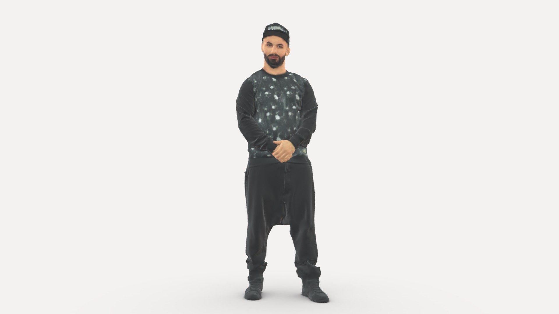 We provide unique 3d scanned models with realistic proportions for closeup and medium-distance views in artworks, paintings and classes. As well as architectural visualization projects.

Main features:




high-end realistic 3d scanned model;

realistic proportions;

highest quality;

low price;

saves you time for more time in landscaping and interiors visualization.

FEATURES 




3d scanned model 

Extremely clean

Edge Loops based

smoothable

symmetrical

professional quality UV map

high level of detail

high resolution textures

real-world scale

system unit: cm

TEXTURES 




Textural Resolution: 4096 x 4096

Color Map

The model is suitable for stereolithography 3d printing 

The model is also ready for fullcolour 3d printing - Man In Baseball Cap 0333 - Buy Royalty Free 3D model by 3DFarm 3d model
