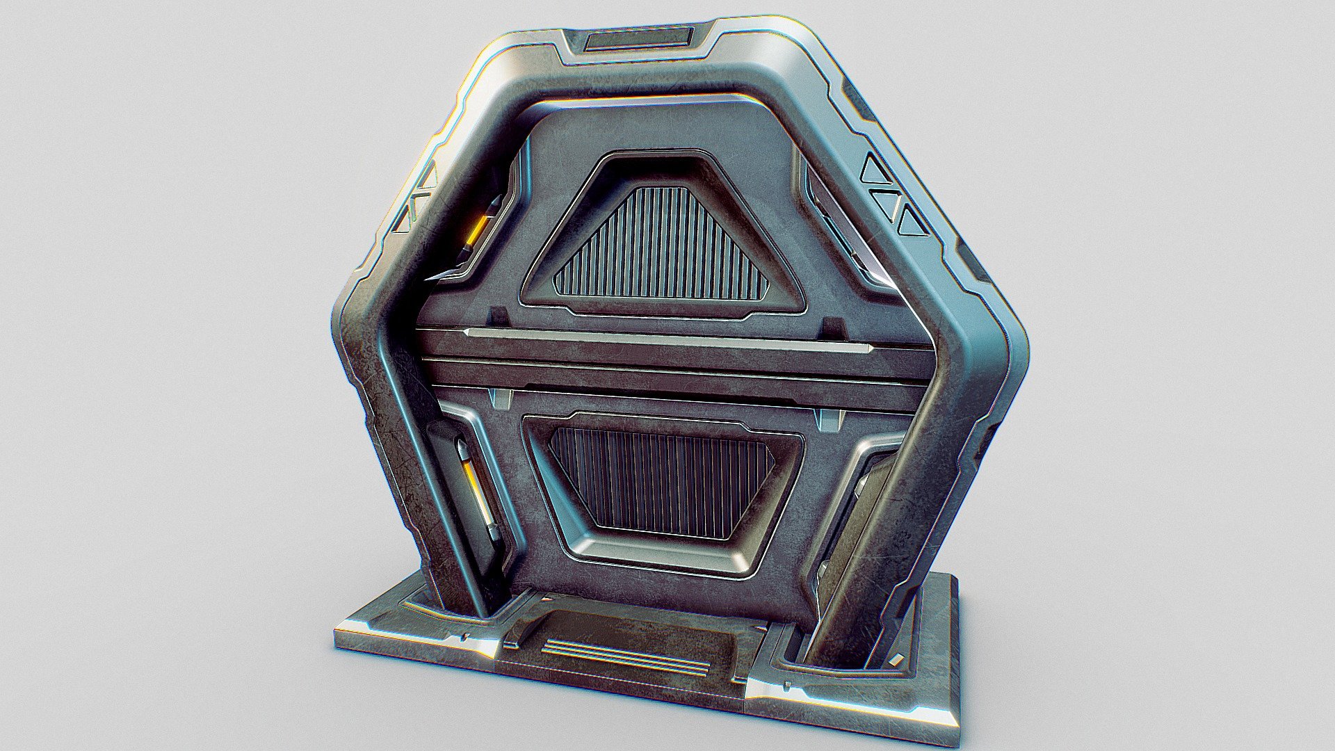 Sci-fi Door HighPoly - Sci-fi Door Free - Download Free 3D model by Qwestgamp (@Qwestgamp.) 3d model