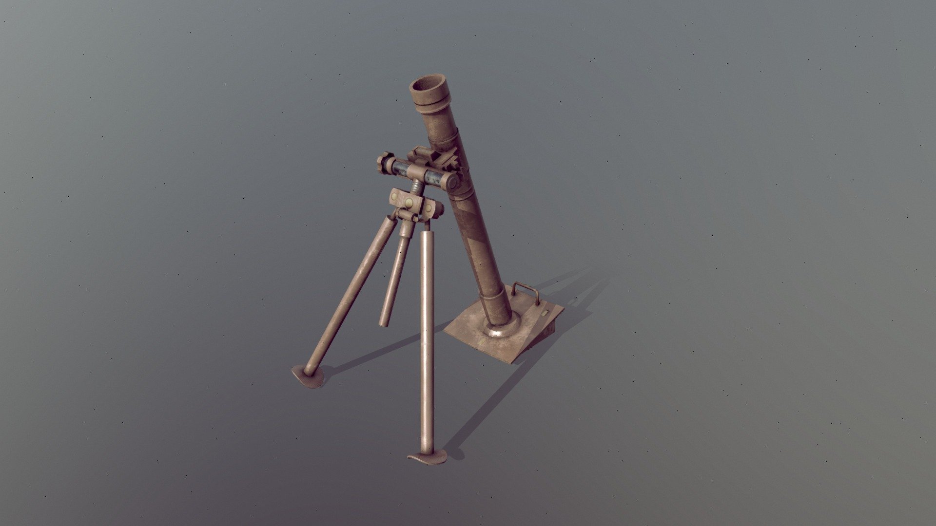 The task was to make the asset game ready - German granatwerfer 34 - 3D model by Izabela Isnea Nowakowska (@Isnea) 3d model