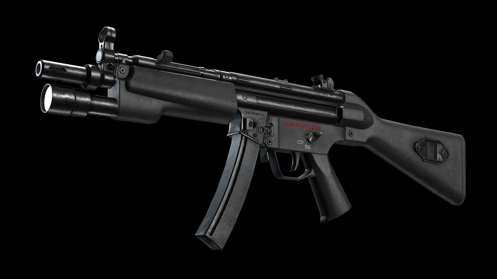 Game ready model with preview animation 3d model