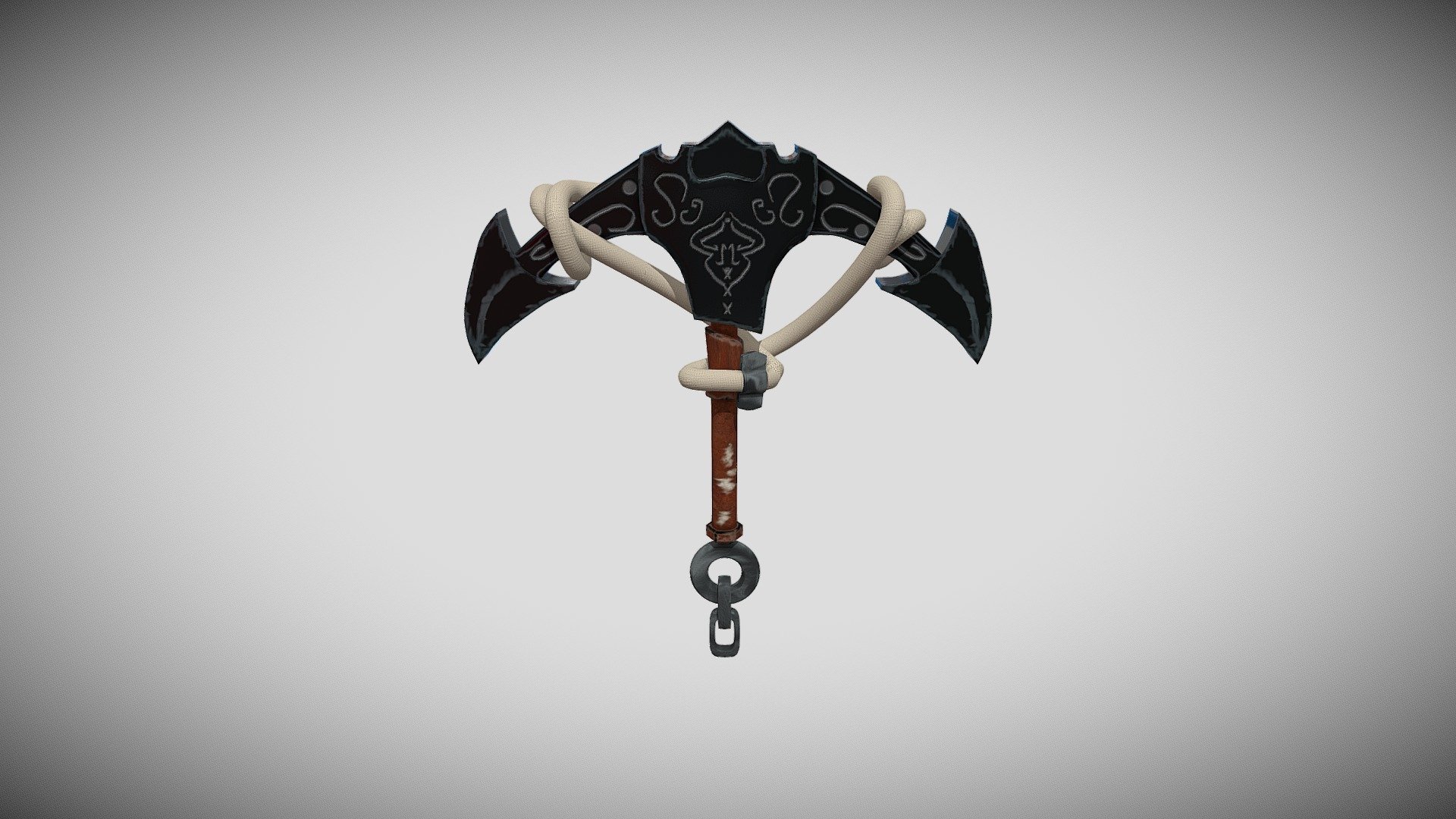 Simple and minimalistic Nautilus anchor 3d model