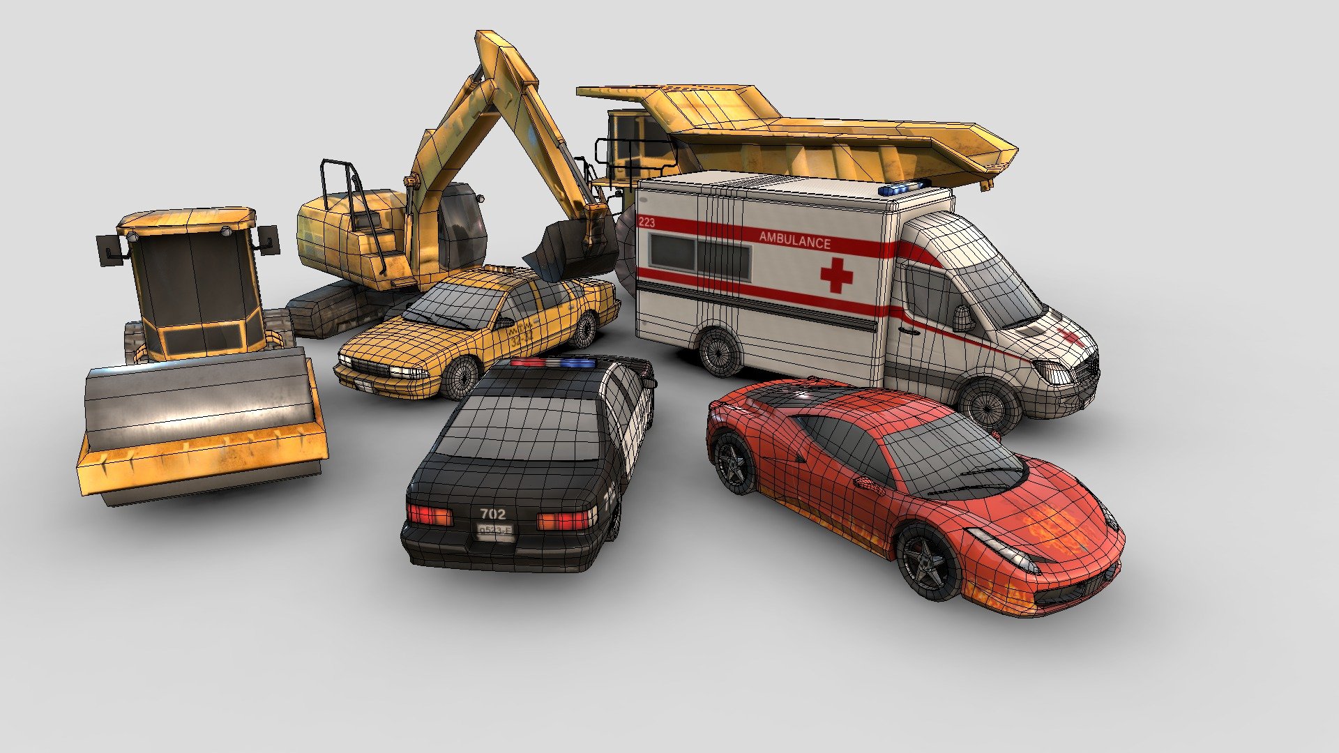 Low-poly models pack. The models are well optimized and compatible with Unity. Created in 3Ds Max and textured in 3DCoat.

Please follow Trauma Pathologies 3D Catalogue: sketchfab.com/Innowise_Group

All the rights to any 3D models, descriptions, ideas, methods, graphic and text content are owned by Innowise Group and cannot be used without prior written consent provided by Innowise group (contact@innowise-group.com ) Republic of Belarus, 210032, Vitebsk, Stroiteley Avenue, 11a, office 209).

https://innowise-group.com/ - Low-poly auto pack for games - 3D model by Innowise: 2D/3D Design and Software Development (@innowise) 3d model