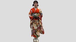 Kaho furisode nerf, kimono, furisode, koto3d, lumaai