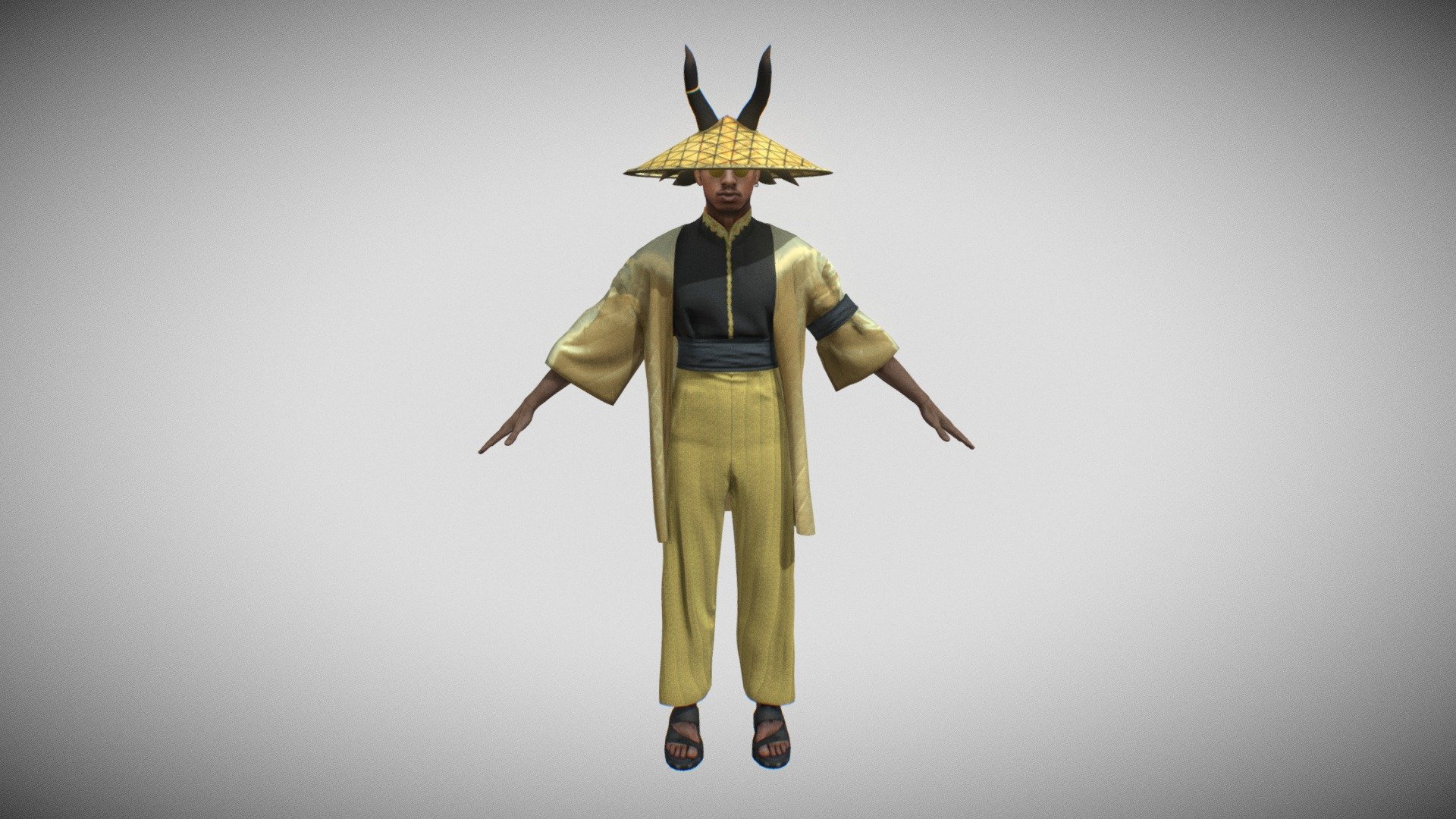 Slimka Samouraï for the game Oktogone we are developing

I can create 3D models of all famous artists or custom characters.  You can send me a message on Instagram if you're interested &ndash;> https://www.instagram.com/valone.future/ - Slimka Samouraï - Oktogone - 3D model by ValOne 3d model