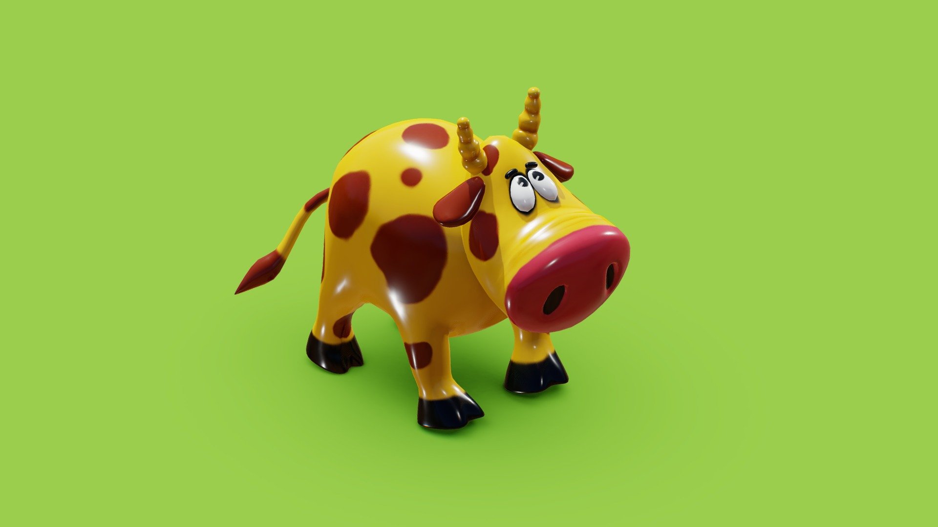 Subdivision ready 3D cartoon stylised model, here level 1 of subdivision, attached *.obj archive include model subD level 0 3d model