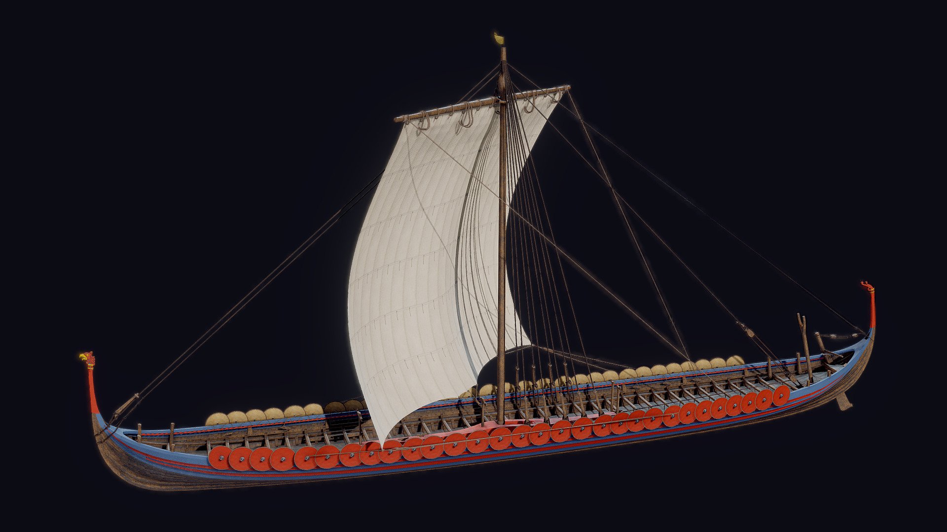 The Skuldelev ships are a group of five well preserved 11th century ships from the Viking period, found in the Roskilde Fjord in Denmark near the town of Skuldelev. Skuldelev 2 was a large ocean going longship, a war vessel probably known as a Skeid - the type of vessel also known in the sagas as &ldquo;dragon ships