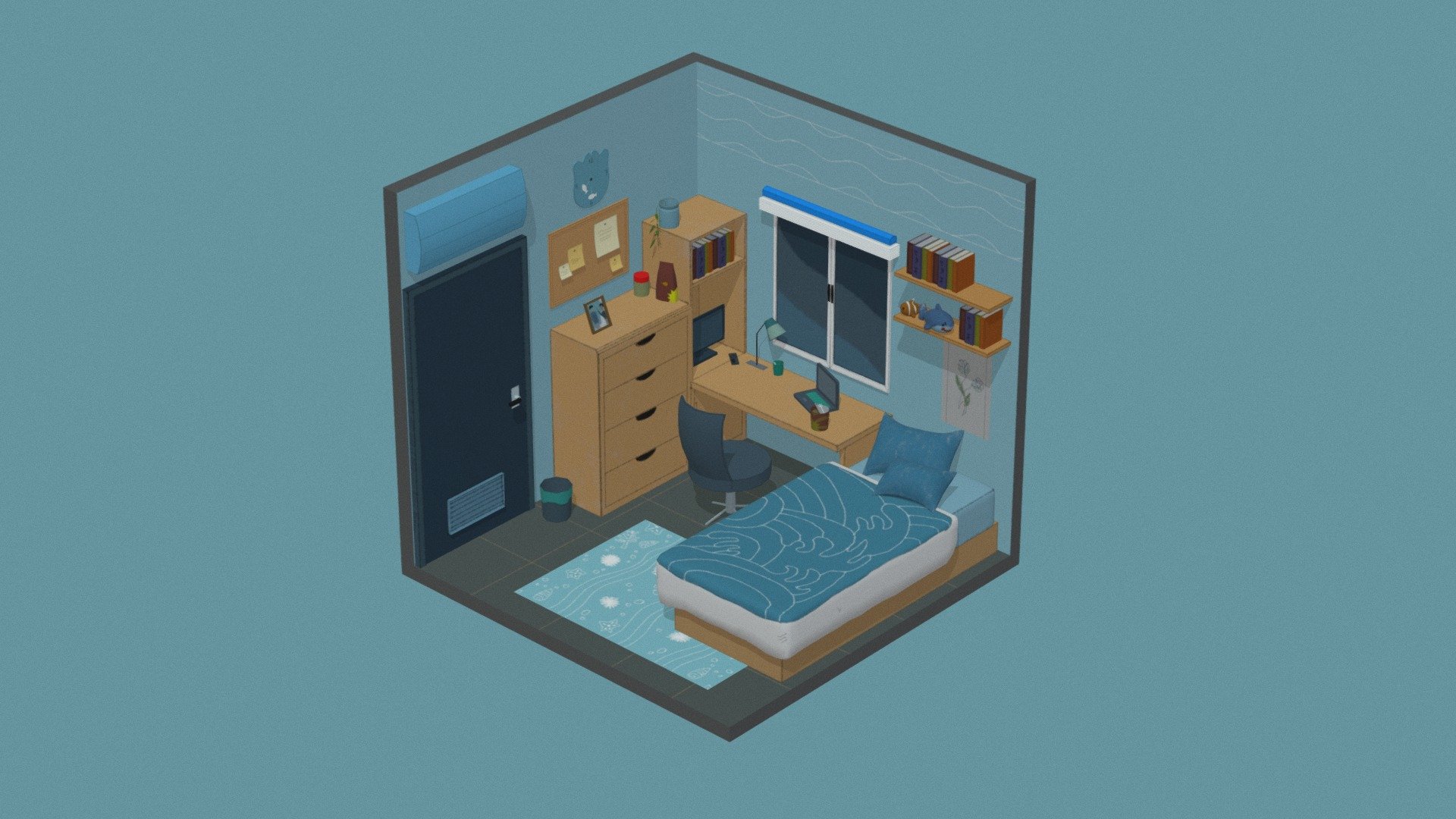 Based on the concept by https://www.instagram.com/mondo.art/  /  https://www.instagram.com/p/CBlFL_xFcf6/
Everything is modeled and textured by me. 

3DS Max / Substance Painter 3d model