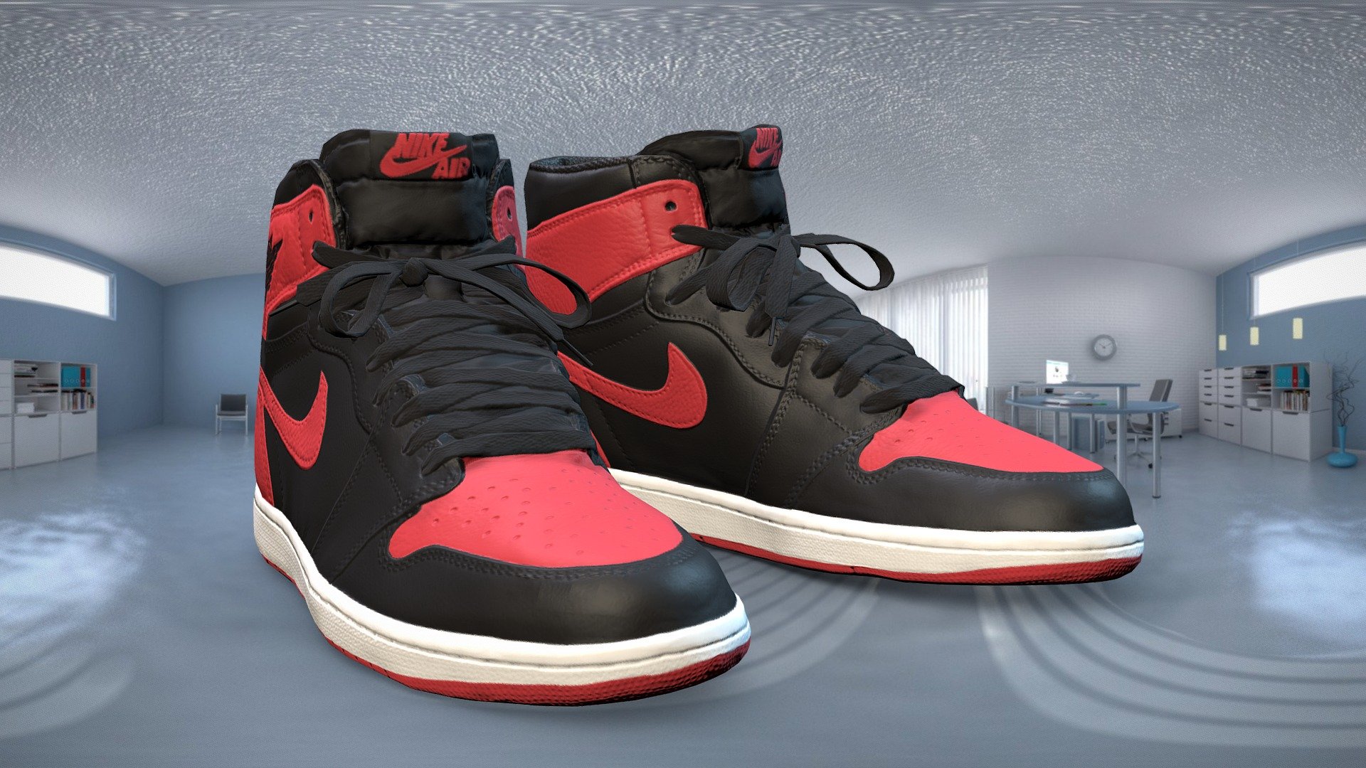 Lowpoly Gameassets PBR Nike Air Jordan 1 high

A Very Detailed scanned shoes with High-Quality .Reay to use in virtual try on project and game sim 4 or second life.

The Mesh is UV unwrapped.

1024x1024 difuse Normal Gloss AOTexture Map jpg format，in the compressed file rar.

File contains :

FBX .OBJ.DAE.MAYA AND Texture(jpg format).

If you want to change the colorway of the shoes, it is easy to do it with photopshop. If you want to change the colorway or decrease the polycourt ,I am willing to do it.

This is a professional scanning agency, if you want any other shoes, Don't hesitate to tell me.It will helps a lot.we are available for custom shoes scan.

Don't forget to check my other sneakers,Have a nice day：） - Lowpoly Gameassets PBR Nike Air Jordan 1 high - Buy Royalty Free 3D model by Vincent Page (@vincentpage) 3d model