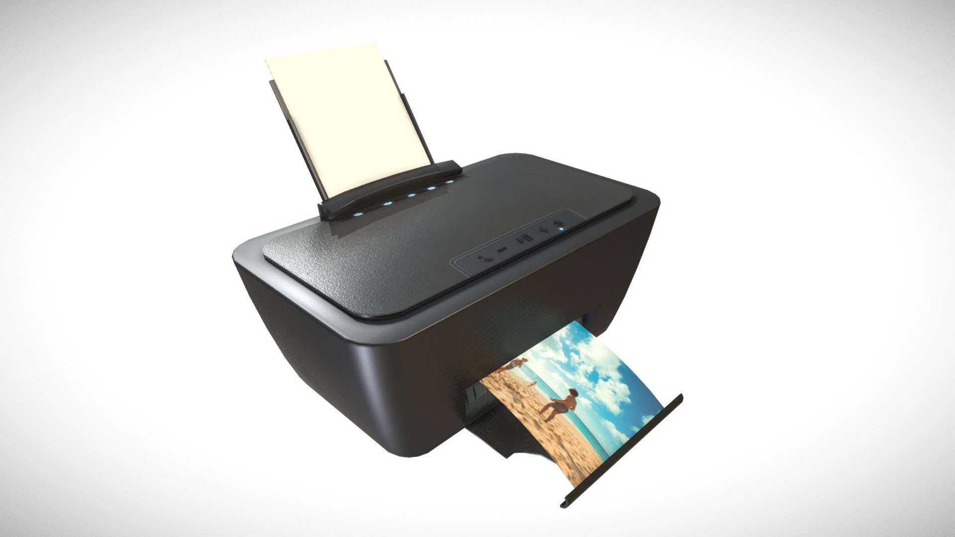 Printer Model.
PBR material work flow.
Features: 
- The mesh topology is clean, efficient and has only tri and quad polygons. 
- High quality detailed textures and properly named. 
- Complete and clear unwrapped. 
- Low poly.

Model is very high quality and detailed perfectly and optimized for all 
platforms. 
Ready to be used in unity or unreal.

Model Specs: 
Tris  - 1.7k
Verts - 947

Model formats: 
- fbx - Printer - Buy Royalty Free 3D model by Inside Out Art (@ranajitdas) 3d model