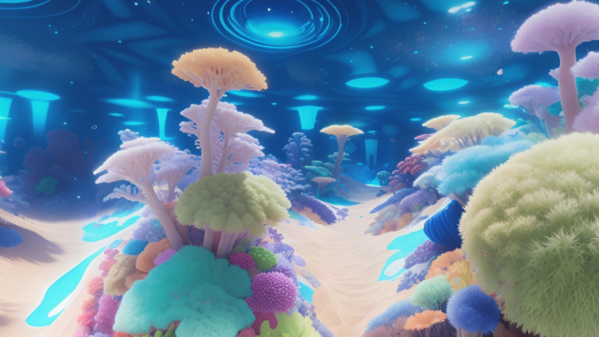 This pack contains 18 different HDRI equirectangular panoramas which will help you create 360 degrees spherical Stylized Underwater Ocean backgrounds in different 3d software (Blender, Unreal Engine, Unity, 3dMax and many others). It is perfect for games, virtual reality, 3d renders, movies etc. All images were created with AI and edited in different 2d and 3d software to improve quality, remove seams and make them perfect for any 3d or 2d Stylized Underwater Ocean project.

Texture formats: HDR and JPG;
Number of unique textures: 18; 
Number of 3d models: 1; 
Texture resolutions: 8k (8192 x 4096); - HDRI Underwater Stylized Panorama Megapack Vol.2 - Buy Royalty Free 3D model by Ionut81 3d model