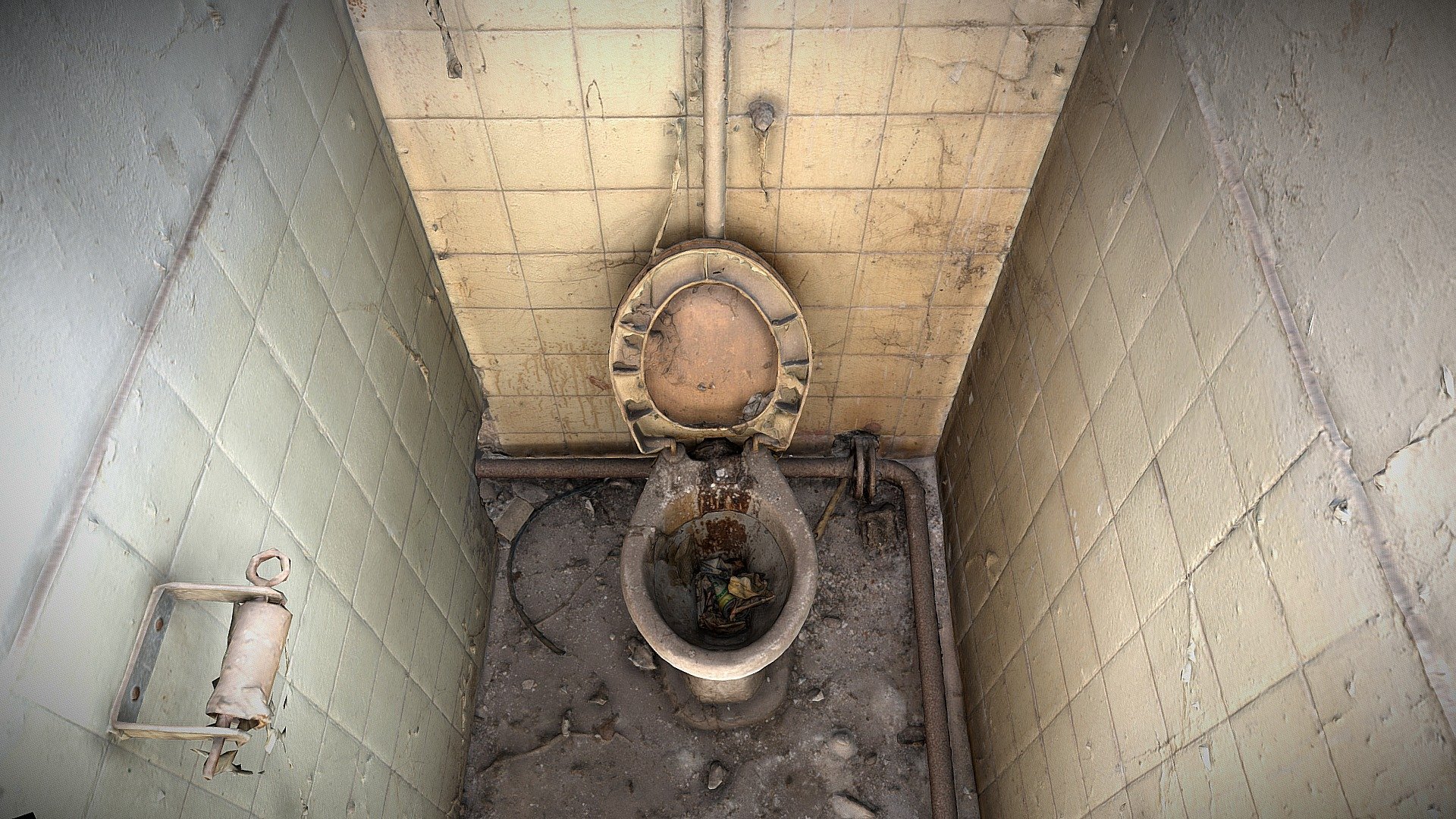 Photogrammetry Dirty Old Comunist Toilette 3D Scan Lowpoly Model - Dirty Old Comunist Toilette 3D Scan - Buy Royalty Free 3D model by grafi (@zdenkoroman) 3d model