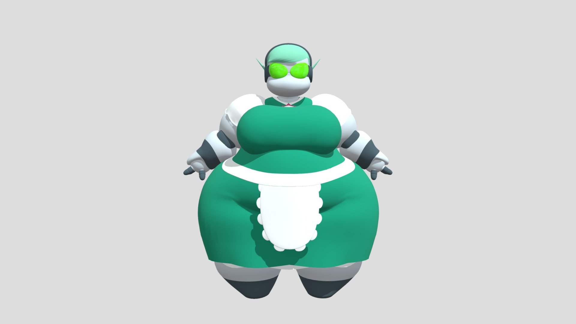 Reference model for Jade.

Character belongs to Awsomenesslord 101
https://www.deviantart.com/awesomenesslord101/art/Adopt-A-Botmaid-Jade-899864589 - Jade Reference - 3D model by Nosh59 3d model