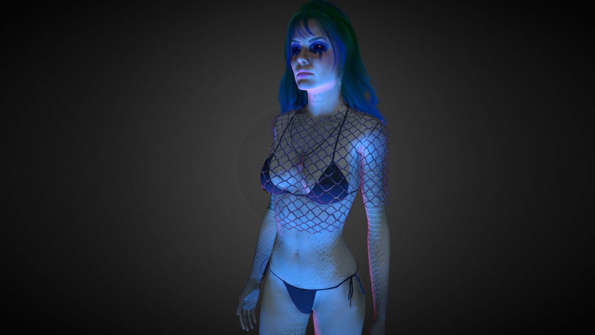Introducing a captivating 3D model of a enchanting mermaid girl, gracefully adorned in ocean-inspired attire. This fantasy character exudes a sense of aquatic wonder, with flowing hair and a mesmerizing presence. Dive into the magical world of this ocean princess, where every detail is meticulously crafted to evoke the spirit of marine mythology. Immerse your projects in the allure of the deep sea with this ethereal and beautifully designed 3D model. Perfect for fantasy scenes, underwater adventures, or any project seeking a touch of enchantment. Download now and bring a splash of aquatic beauty to your creative endeavors 3d model
