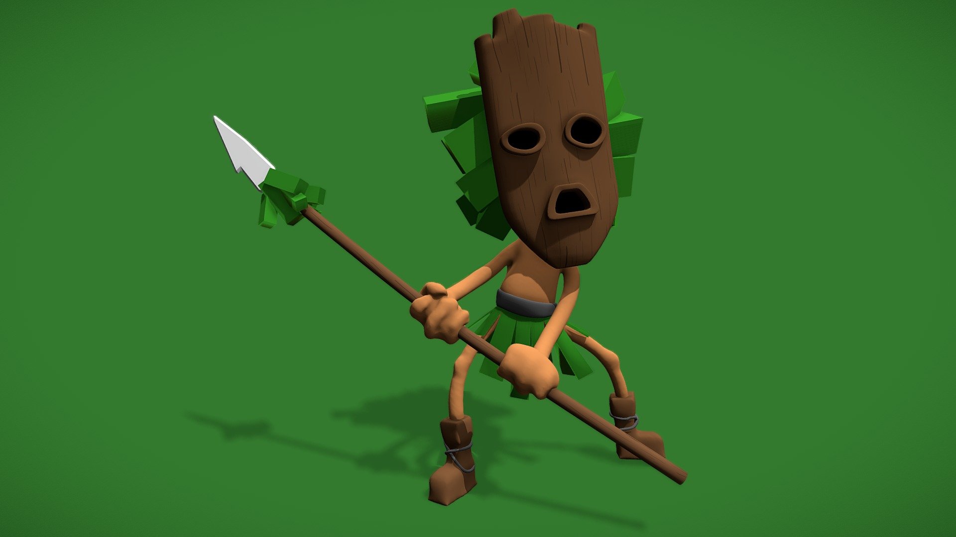 An afternoon work on a draw I made in the morning !
Feel free to rig, and use it, but the hands and fingers are only sculpted 3d model
