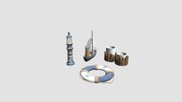 interior props candle, figurine, candlestick, props, gadgets, 34, am139, interior