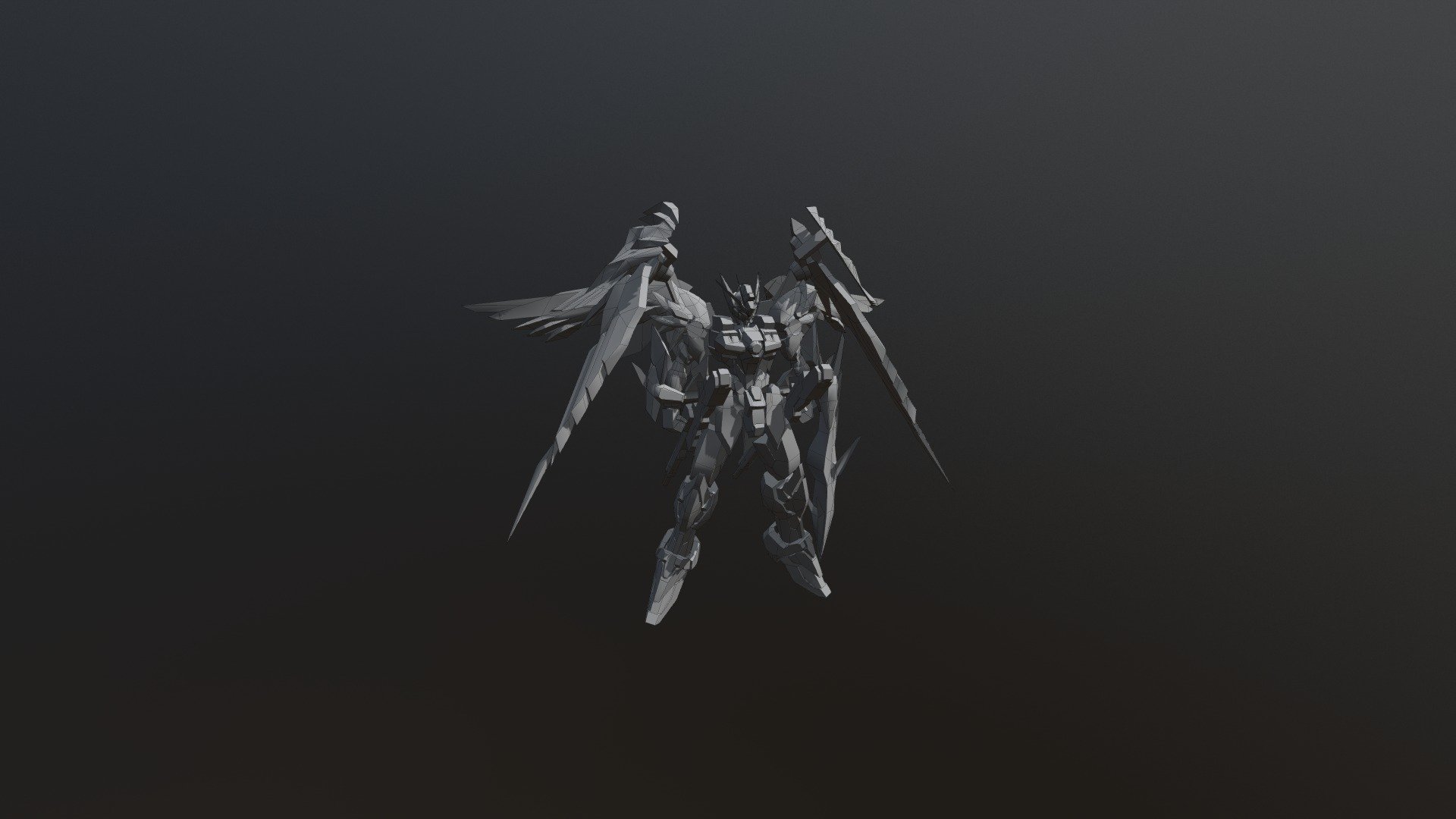 3d lowpoly gundam - Test - 3D model by liger (@amim) 3d model