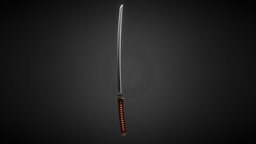 Katana katana, substance, painter, blender, sword, blade