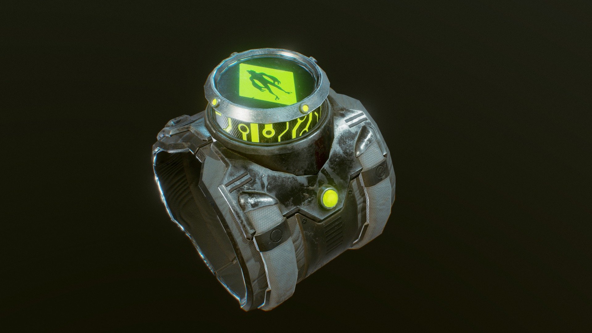 Redesign of Ben 10 Classic Omnitrix

You can find the full renders here
https://www.artstation.com/artwork/6bQ6Gn - Omnitrix Ben 10 - 3D model by firdauskazman 3d model