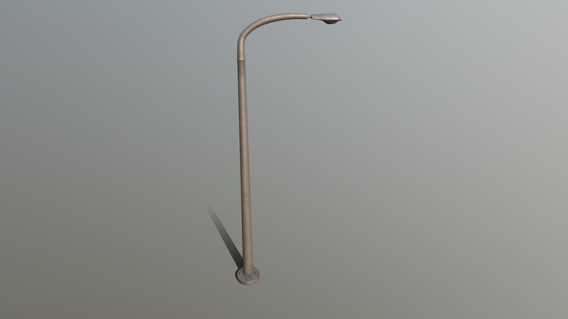 Low poly street lamp 3d model