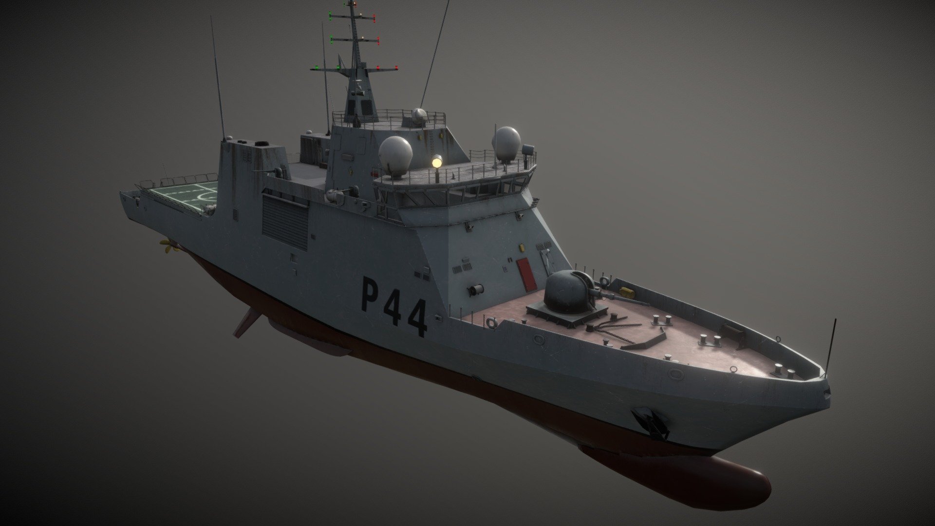 This model is made under exclusive licence for Seafont Simulations and so is not for sale!!!

Wikipedia states that 

The Meteoro-class offshore patrol vessel, also known as Buque de Acción Marítima (BAM), are new modular offshore patrol vessels of the Spanish Navy adapted to different purposes from a common base, manufactured by Navantia. The BAMs combine high performance with mission versatility, a high commonality with other ships operated by the Spanish Navy. Acquisition and lifecycle costs are reduced 3d model