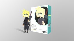 Cloud Strife figure, 3dart, nintendo, cloud, playstation, cgi, nendoroid_style, commission, finalfantasy, finalfantasy7, finalfantasyvii, squareenix, rigged-character, cloud_strife, magicavoxel-voxelart, 3d, voxel, stylized, 3dmodel, voxelart, magicavoxel, modelling, noai