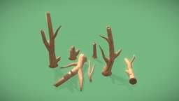 Anime Deadtree tree, forest, plants, arbre, prop, stylised, bark, android, manga, leveldesign, unrealengine, deadtree, mobilegames, unity, asset, game, anime