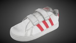 ADIDAS Pink Classics (Low Poly) classic, shoes, stripes, sneakers, adidas, metashape, agisoft, adidas-sneakers, adidas-sneakers-sneaker-shoes-fashion, adidas-shoes, adidas-originals