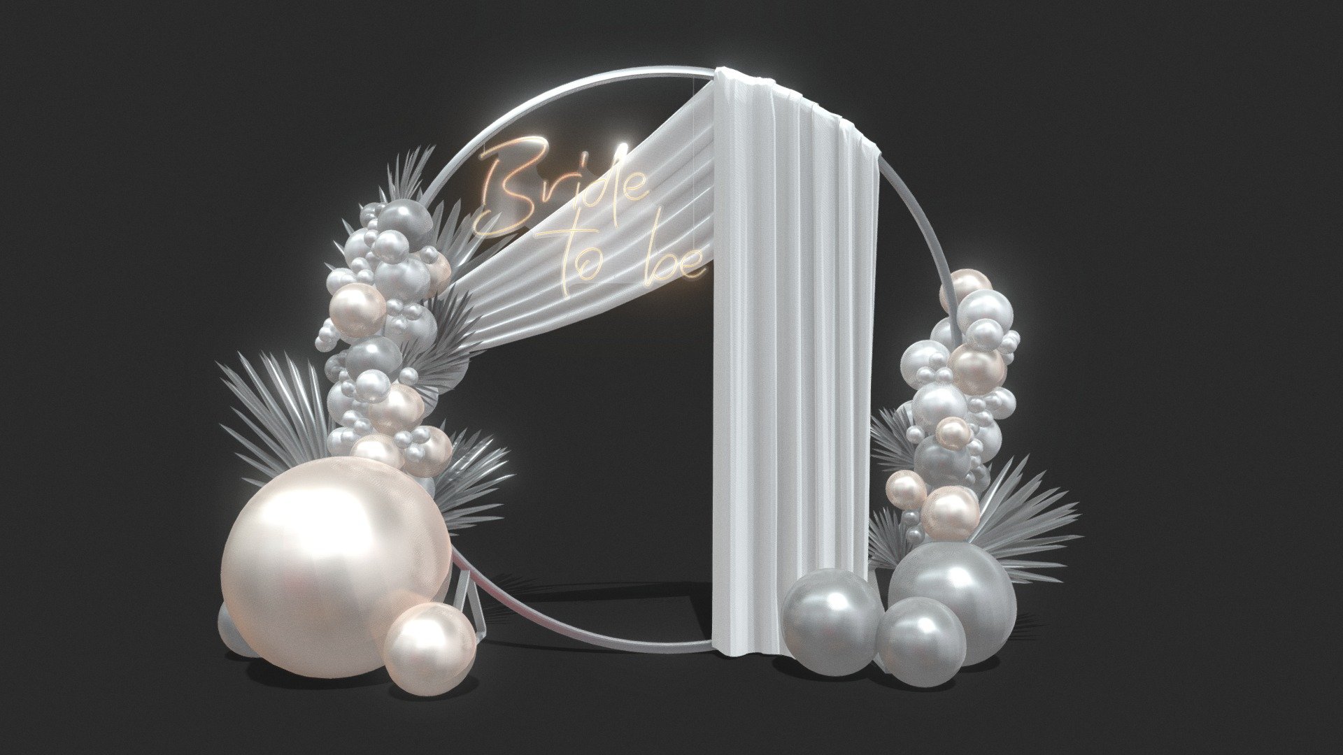 Balloon Arch 4

Ring Diameter: 2.20 meters

IMPORTANT NOTES:




This model does not have textures or materials, but it has separate generic materials, it is also separated into parts, so you can easily assign your own materials.

Model units are on meters.

If you have any questions about this model, you can send us a message 3d model