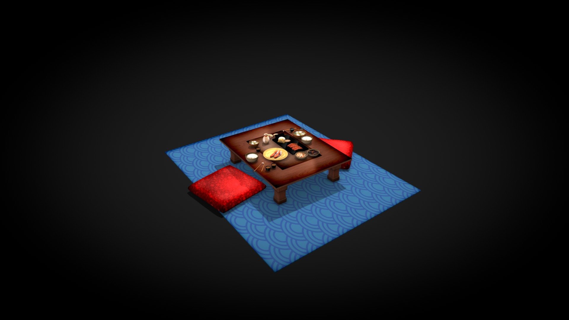 Simple model made to fit into an old-ish game 3d model