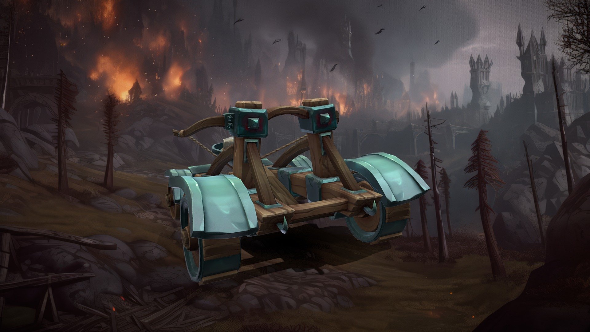 Stylized Prop for a project.

Software used: Zbrush, Autodesk Maya, Autodesk 3ds Max, Substance Painter - Stylized Medieval Catapult - 3D model by N-hance Studio (@Malice6731) 3d model