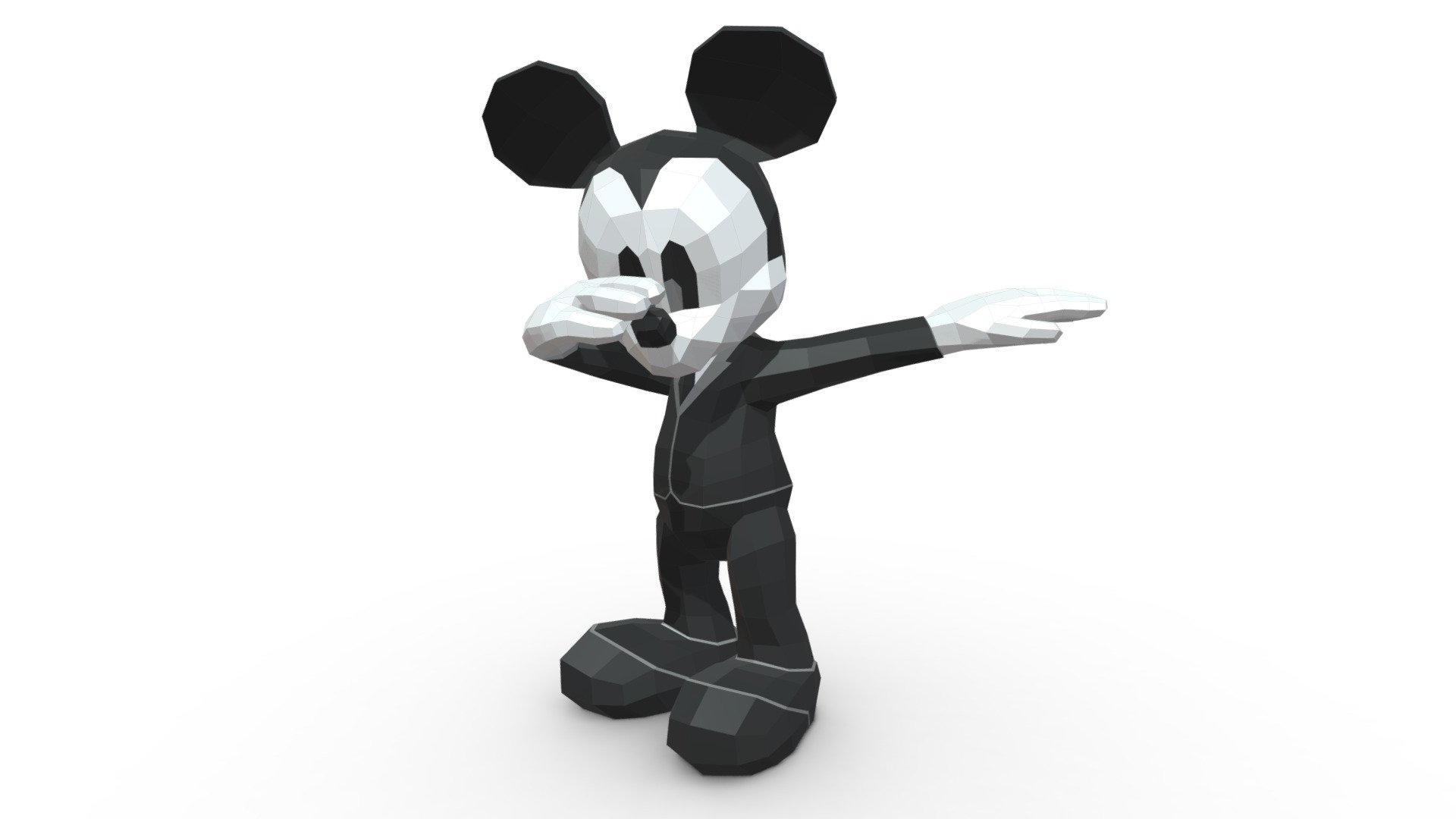 Mickey Mouse figure - 3D model by PolyArt (@ivan2020) 3d model
