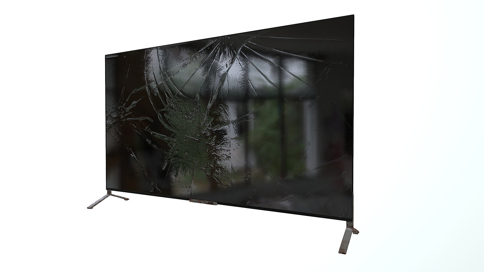 Broken TV set I made for my next Unreal Marketplace project - Broken TV - Buy Royalty Free 3D model by Blitzwood 3d model