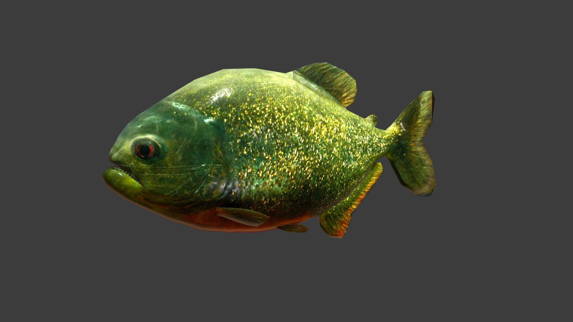 Piranha - 3D model by josluat91 3d model