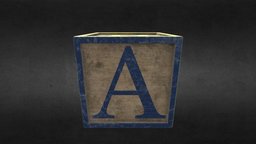 Toy block toy, block, substancepainter, substance