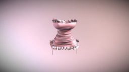 Ruffle Dress fashion, dress, free3dmodel, ribbon, marvelousdesigner, satin, blender, blender3d, ruffled, noai