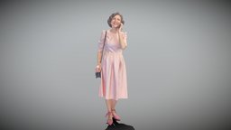 Mature woman in dress talking on phone 358 style, archviz, scanning, people, fashion, walking, dress, phone, realistic, woman, heels, elegant, realism, middle-age, ukraine, peoplescan, femalecharacter, smatphone, mature, photoscan, realitycapture, photogrammetry, female, lady, scanpeople, smilling, standwithukraine, realityscan