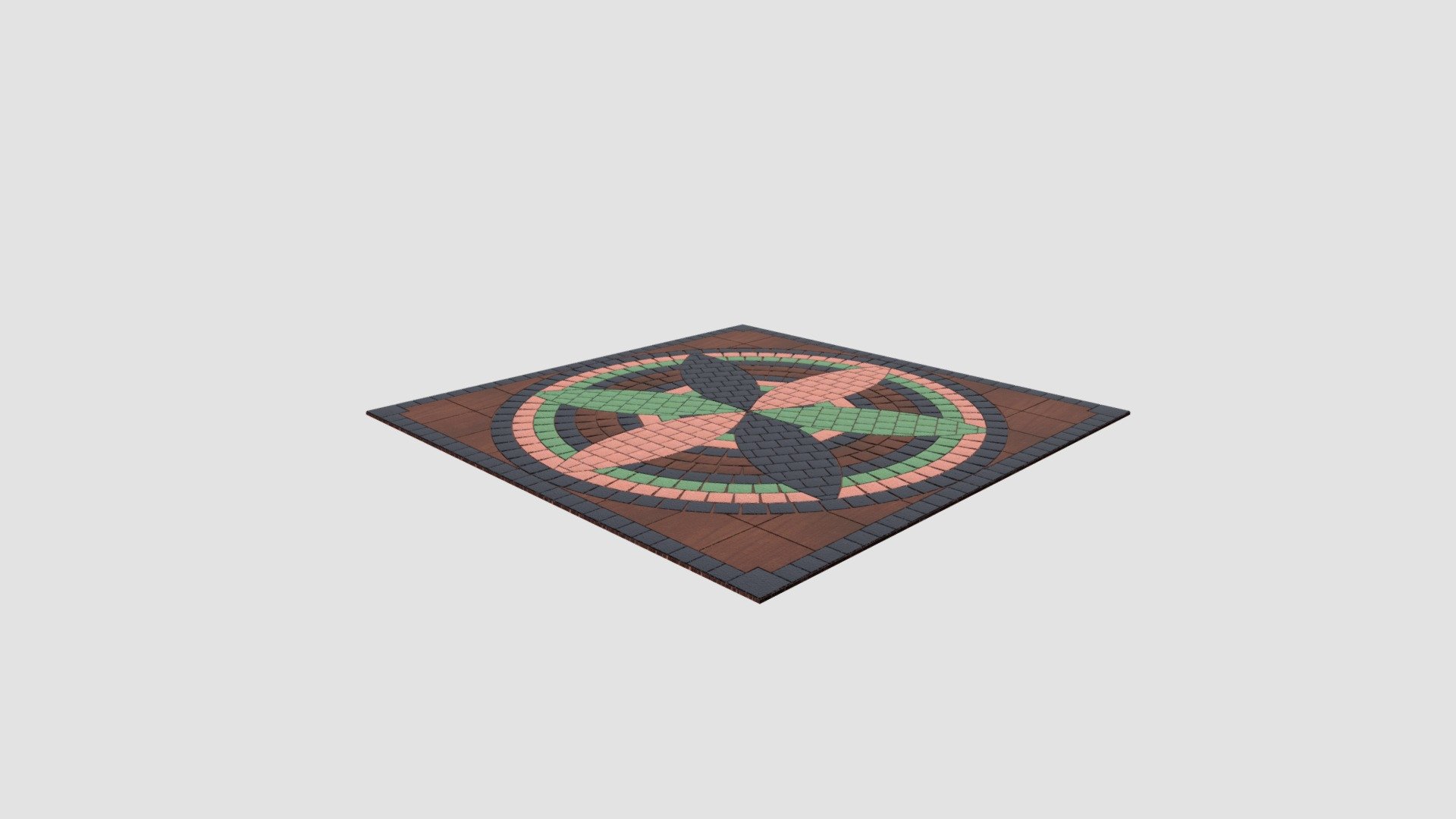 Highly detailed architecture ornament with all textures and materials 3d model