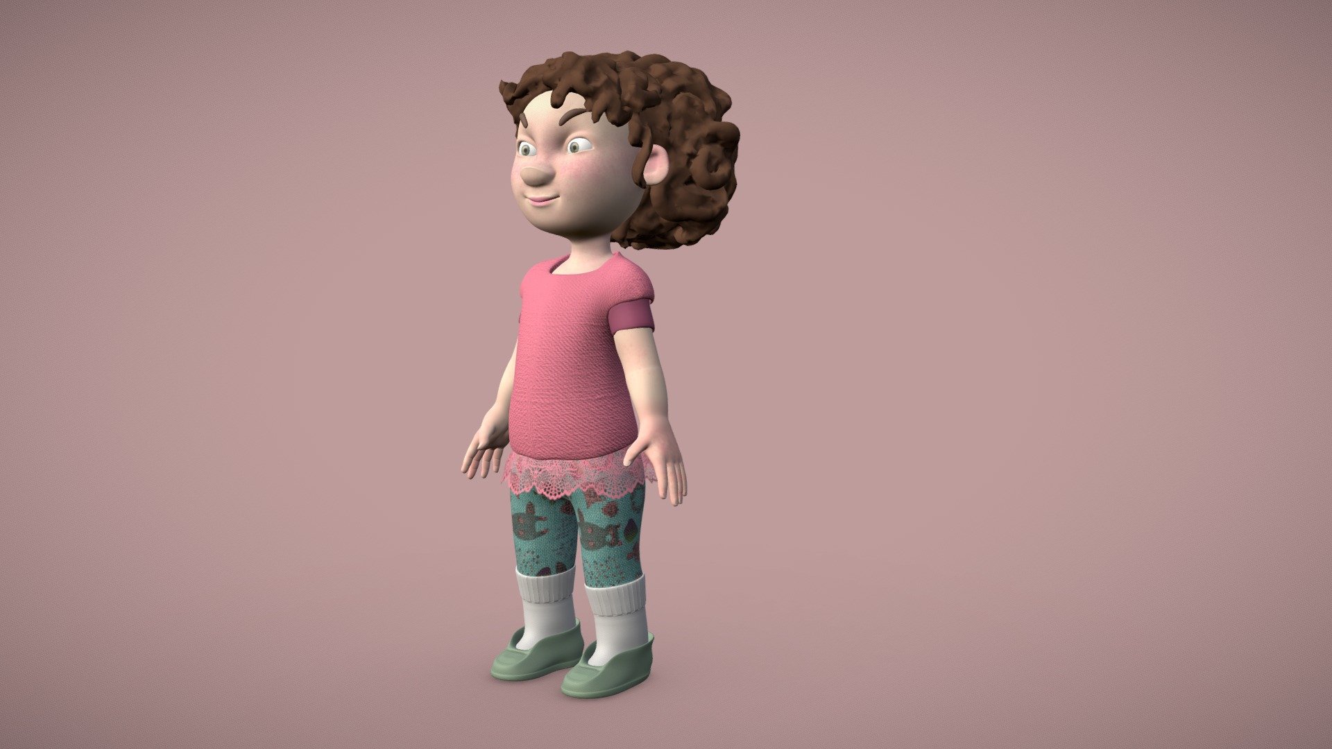 Personnage pour mon film de fin de Bachelor 3d model