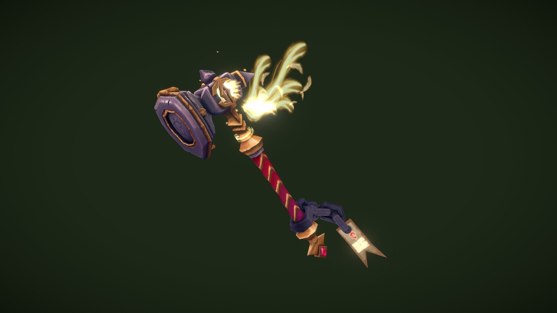 I created this warmaul for DAE's Weaponcraft asssignment.

A relic weapon designed for &ldquo;The Scarlet Crusade