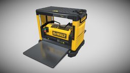 Planer Dewalt clean prop, tool, machine, planer, game-ready, idustrial, dewalt, low-poly, wood