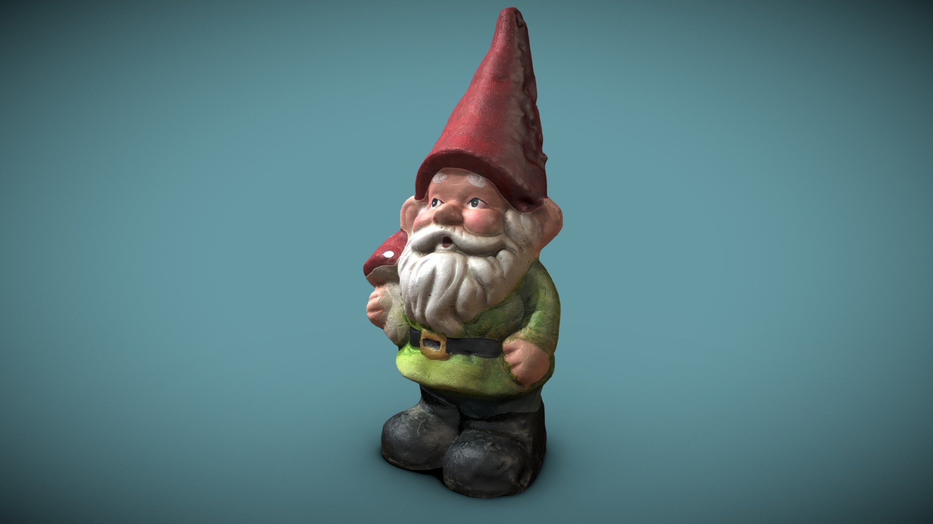 Nano da giardino, modello ottenuto grazie alla fotogrammetria 3d model