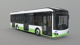 Electric City Bus II gen [Full Interior] lift, modern, vehicles, transportation, communication, urban, eco, bus, volvo, high-poly, scania, ecology, autobus, solaris, emission, citybus, man, car, city, electric, highpoly, electrobus, autosan, lowfloor, noai