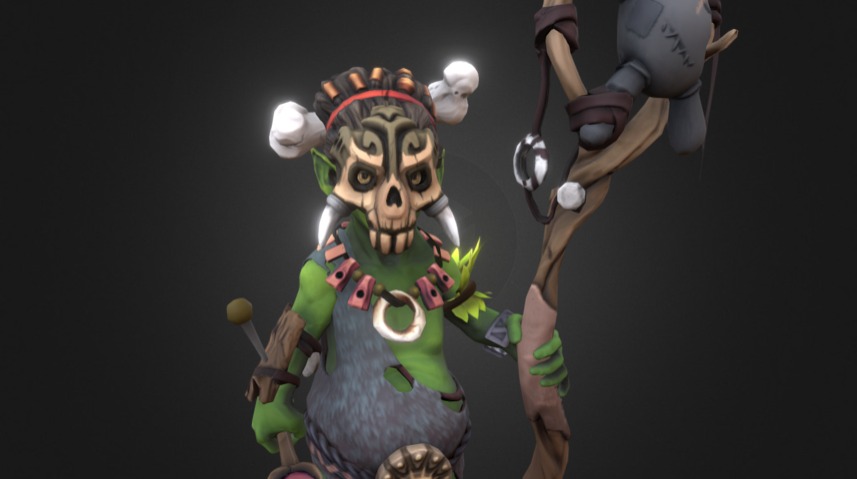 Voodoo-Shaman - 3D model by Johannes Meyer (@baldur) 3d model