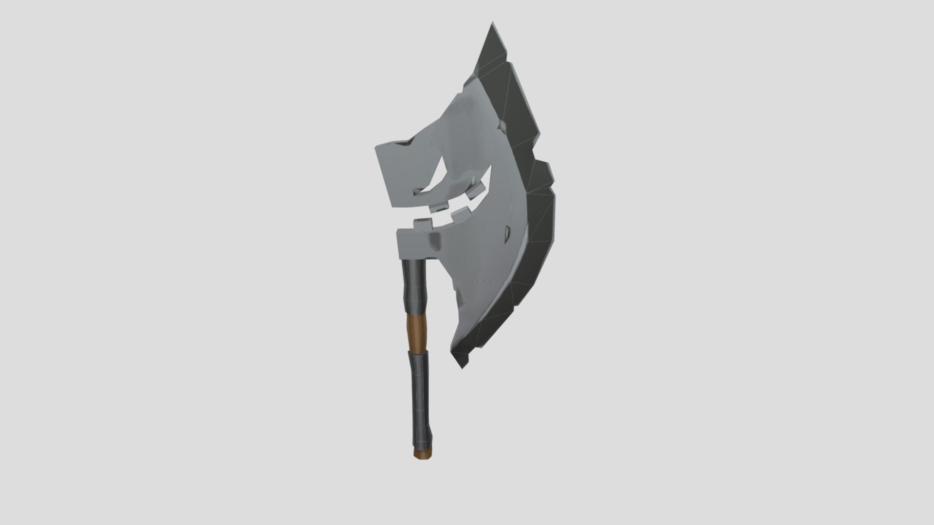First 3D Asset Model, the Horseless Headless Horsemann's Headtaker, from Team Fortress 2. 
 assignment for 3D Modeling for games, by the professor Ismael Lito, from Universidade Veiga de Almeida 3d model