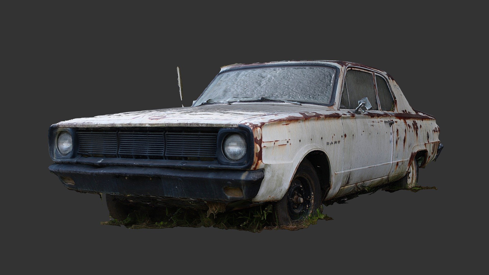 A generic white car of unknown make in model, it's so basic that I can't tell what it is.

Processed from 234 photos taken with my Canon Rebel EOS XSI - Generic White Car (Raw Scan) - Buy Royalty Free 3D model by Renafox (@kryik1023) 3d model